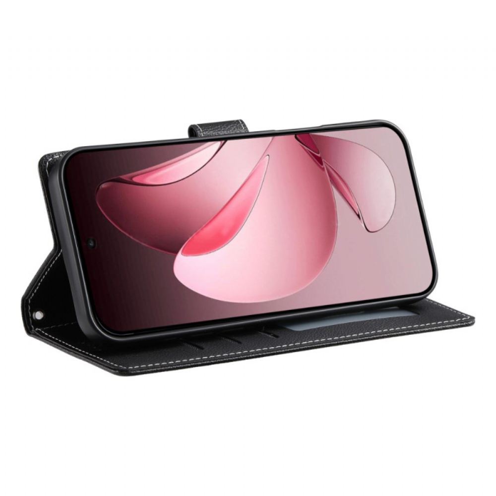 Kožený Kryt Oppo Reno 14 Pro 5g Jednoduchý Kožený Efekt