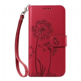 Kožený Kryt Oppo Reno 14 Pro 5g Pampeliškový Řemínek