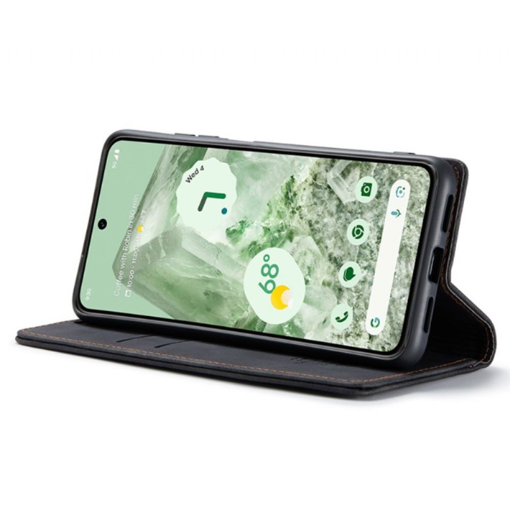 Kožené Pouzdro Folio Google Pixel 8a Caseme Semišový Efekt