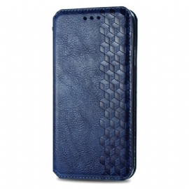 Kožené Pouzdro Folio Google Pixel 8a Diamantový Vzor Se Semišovým Efektem
