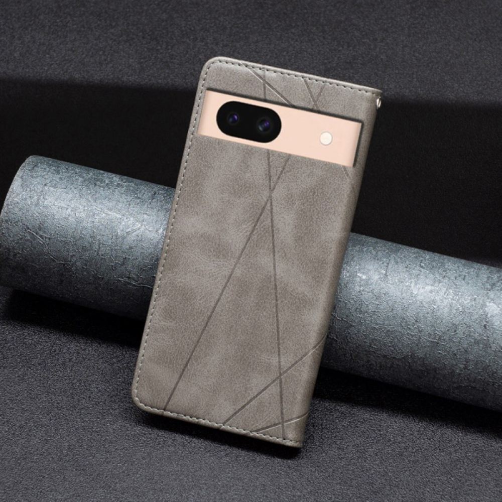 Kožené Pouzdro Folio Google Pixel 8a Geometrie