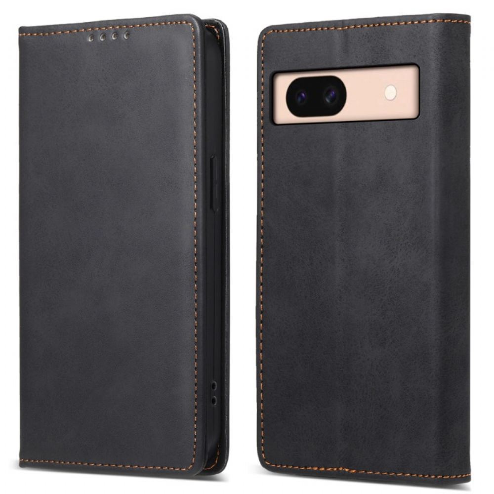 Kožené Pouzdro Folio Google Pixel 8a Kožený Efekt