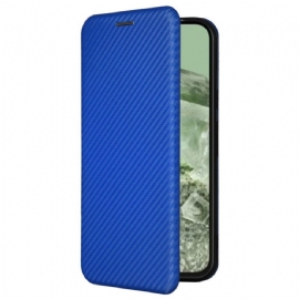 Kožené Pouzdro Folio Google Pixel 8a Uhlíkové Vlákno