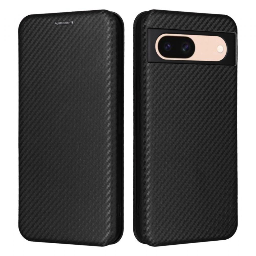 Kožené Pouzdro Folio Google Pixel 8a Uhlíkové Vlákno