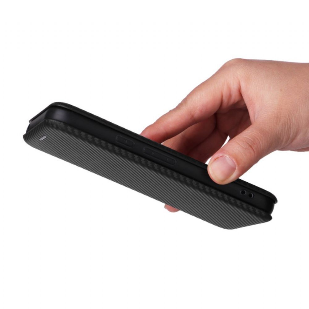 Kožené Pouzdro Folio Google Pixel 8a Uhlíkové Vlákno