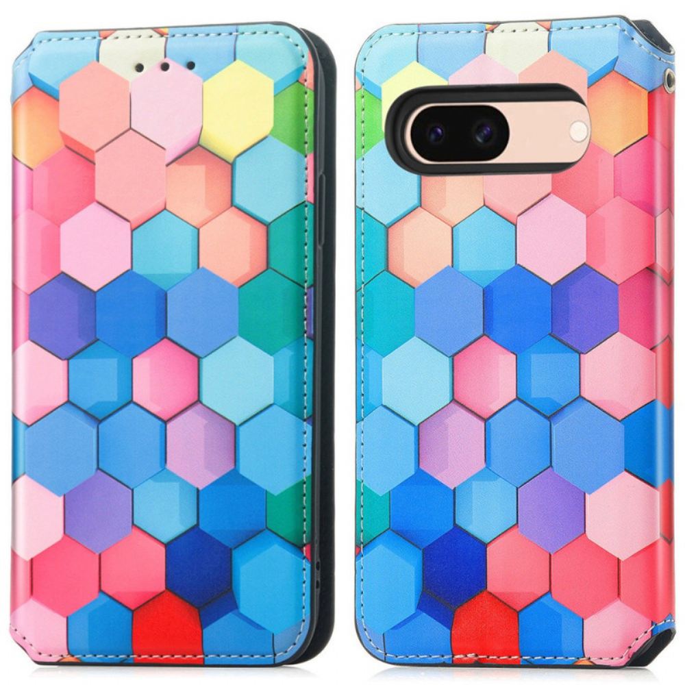 Kožené Pouzdro Folio Na Google Pixel 8a Technologie Blokování Rfid Caseneo
