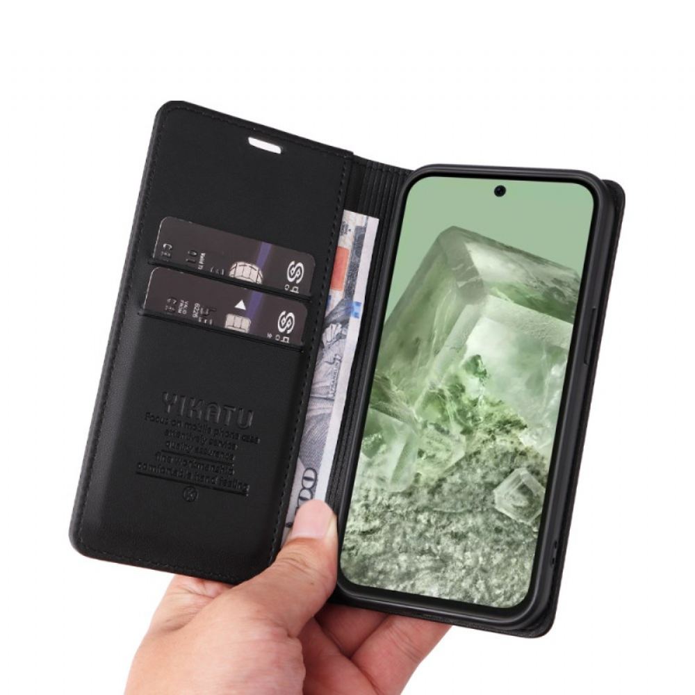 Kožené Pouzdro Folio Na Google Pixel 8a Yikatu