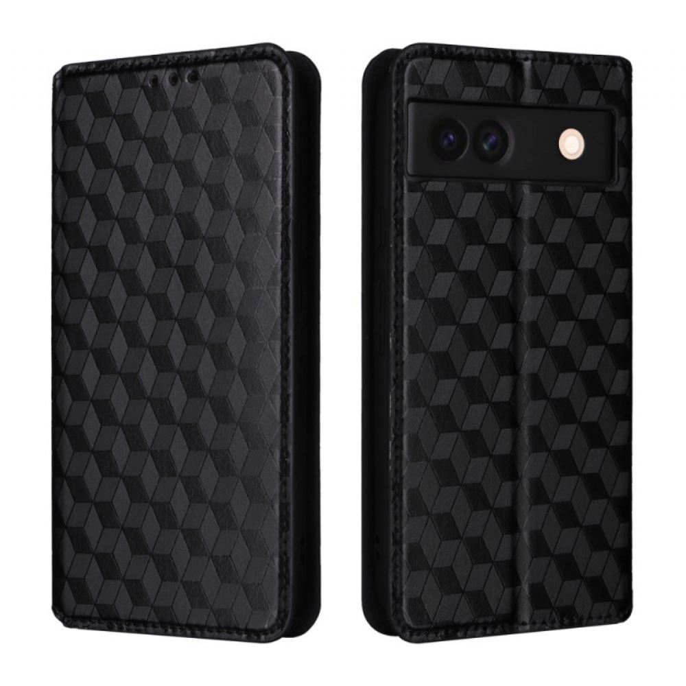Kožené Pouzdro Google Pixel 8a Kryty Na Mobil 3d Diamanty