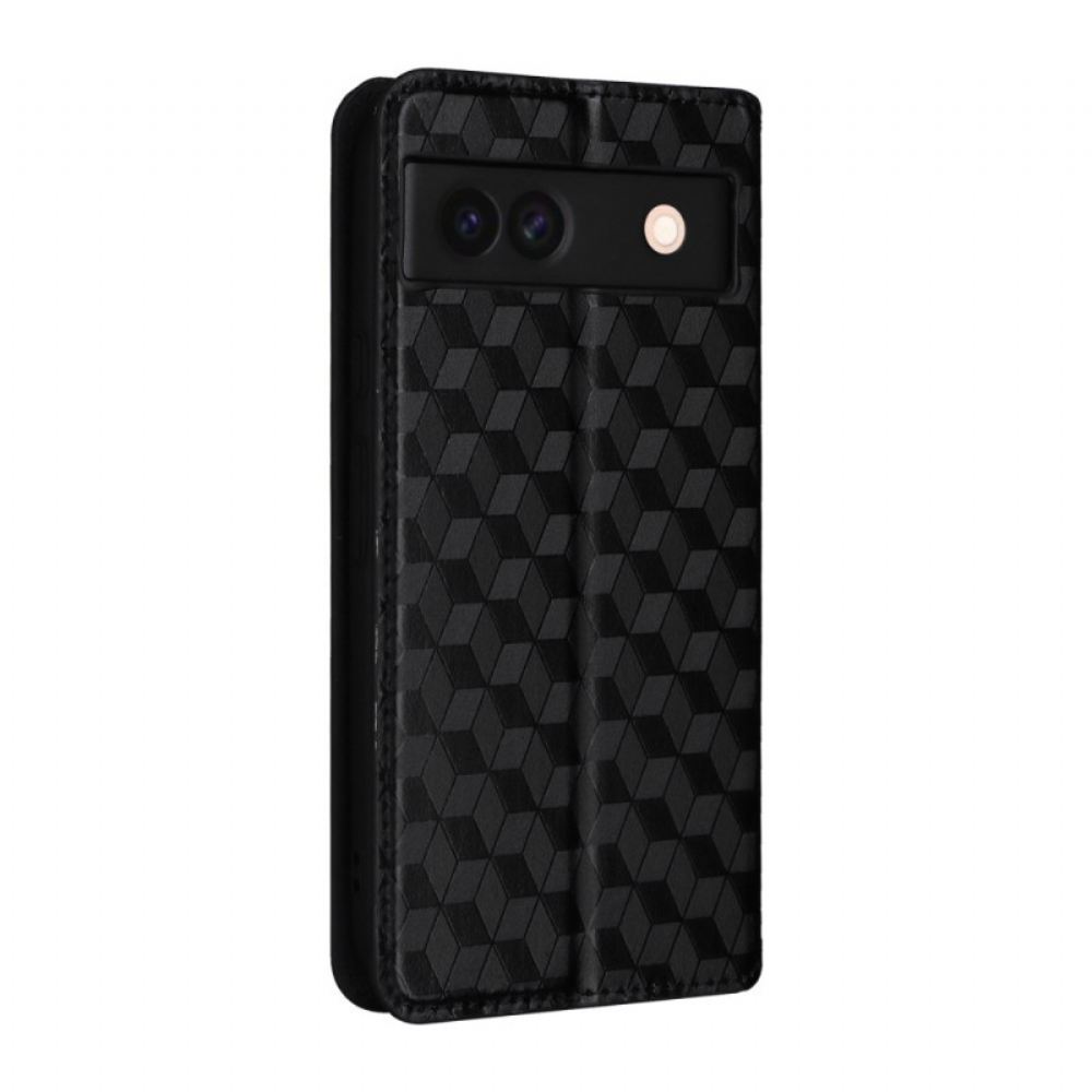 Kožené Pouzdro Google Pixel 8a Kryty Na Mobil 3d Diamanty