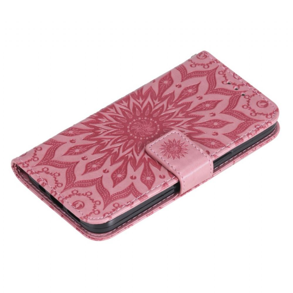 Kožený Kryt Google Pixel 8a Mandala S Popruhem