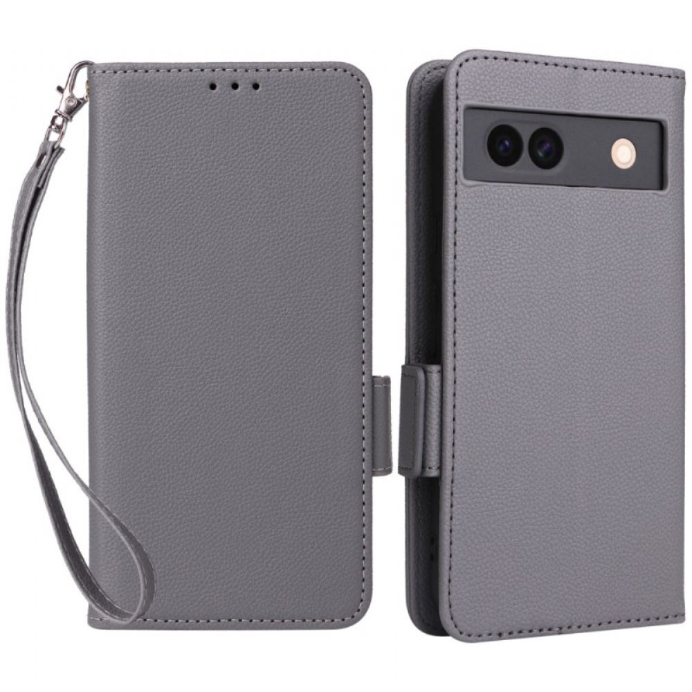 Kožený Kryt Google Pixel 8a Ultra Tenký Pásek
