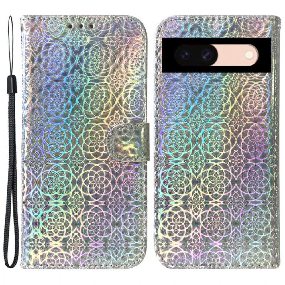 Kožený Kryt Na Google Pixel 8a Diskotékový Styl