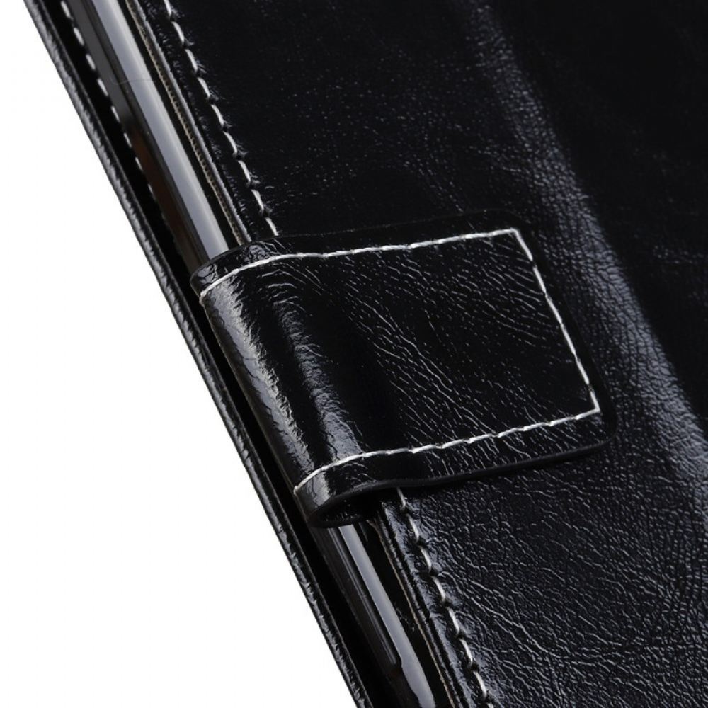 Kožený Kryt Na Google Pixel 8a Lesklá Umělá Kůže