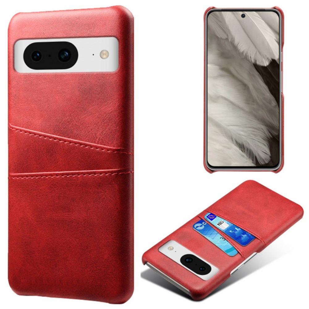 Kryt Na Google Pixel 8a Kožený Držák Karet S Efekty