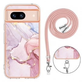 Kryt Na Google Pixel 8a Šňůra Ve Stylu Mramoru