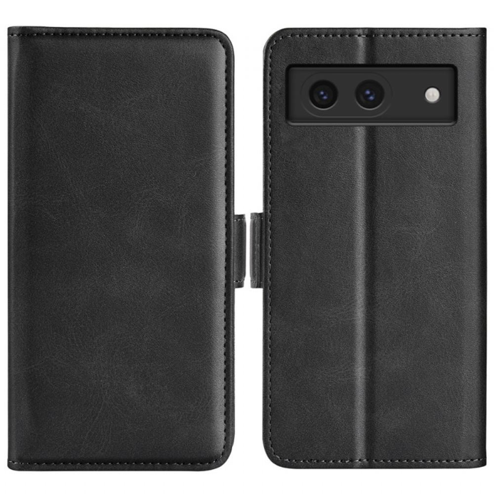 Peněženková Pouzdra Google Pixel 8a Kryty Na Mobil Dvojitá Magnetická Spona