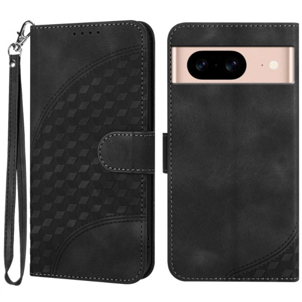 Peněženková Pouzdra Google Pixel 8a Sloní Hlava S Popruhem