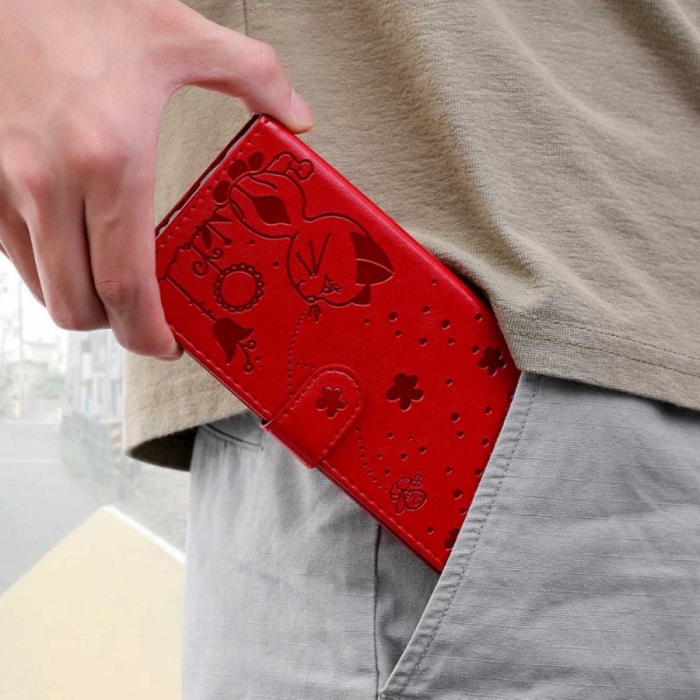 Flipové Pouzdro Na OnePlus Nord CE 2 5G Kočka A Květiny