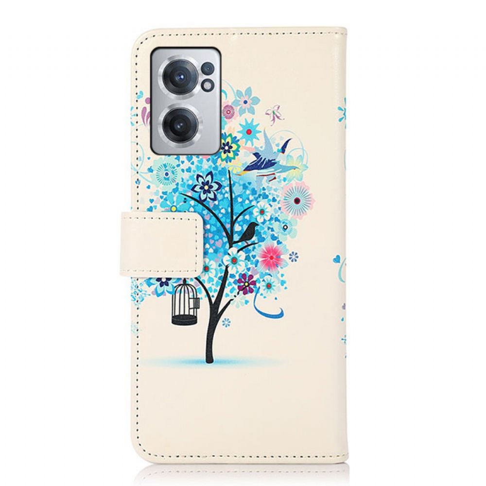 Flipové Pouzdro Na OnePlus Nord CE 2 5G Modrý Strom