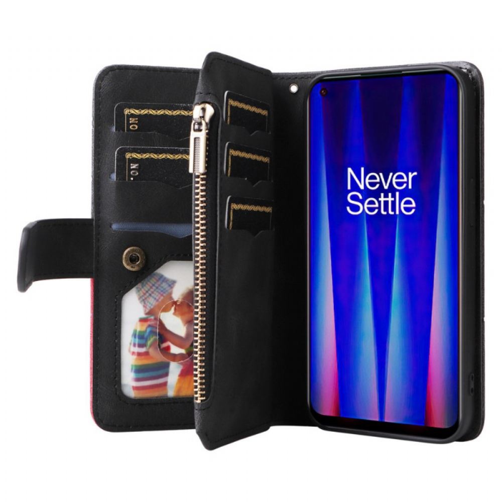 Flipové Pouzdro Na OnePlus Nord CE 2 5G Peněženkové Pouzdro Multifunkční Peněženka