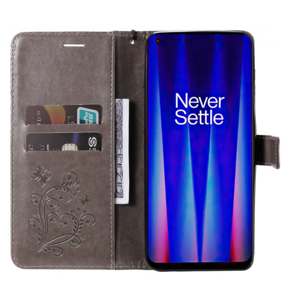 Flipové Pouzdro Na OnePlus Nord CE 2 5G Tisk Motýlů