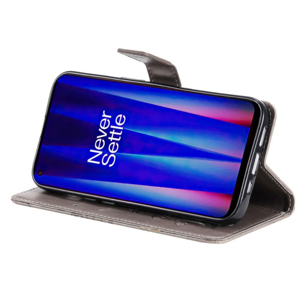 Flipové Pouzdro Na OnePlus Nord CE 2 5G Tisk Motýlů