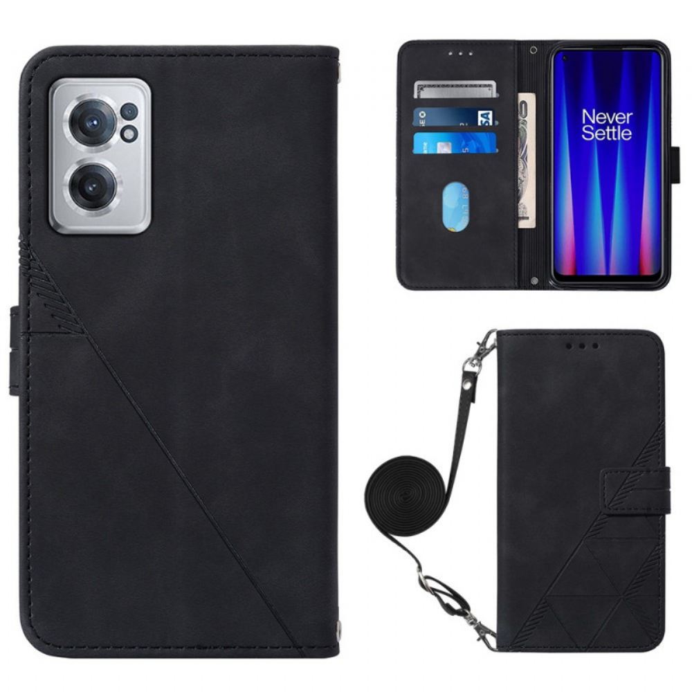 Kožené Pouzdro Na OnePlus Nord CE 2 5G Kabelka Yb Imecrinting