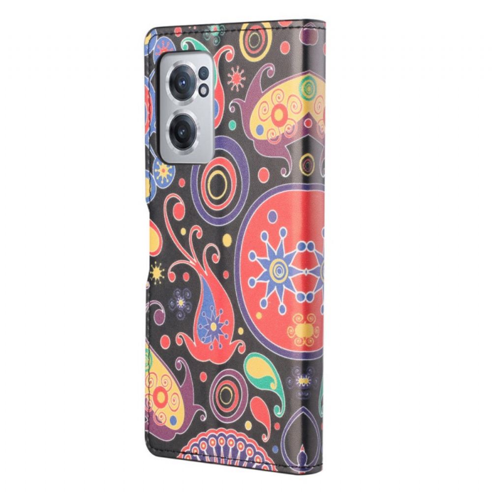 Kožené Pouzdro Na OnePlus Nord CE 2 5G Psychedelie