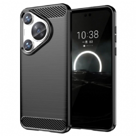 Kryt Huawei Pura 70 Pro Kryty Na Mobil Kartáčované Uhlíkové Vlákno