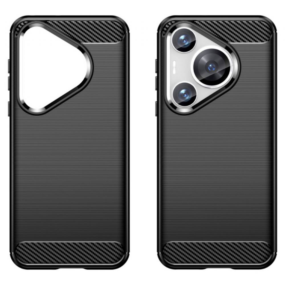 Kryt Huawei Pura 70 Pro Kryty Na Mobil Kartáčované Uhlíkové Vlákno