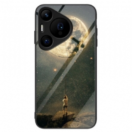 Kryt Huawei Pura 70 Pro Lunární Vzor Z Tvrzeného Skla