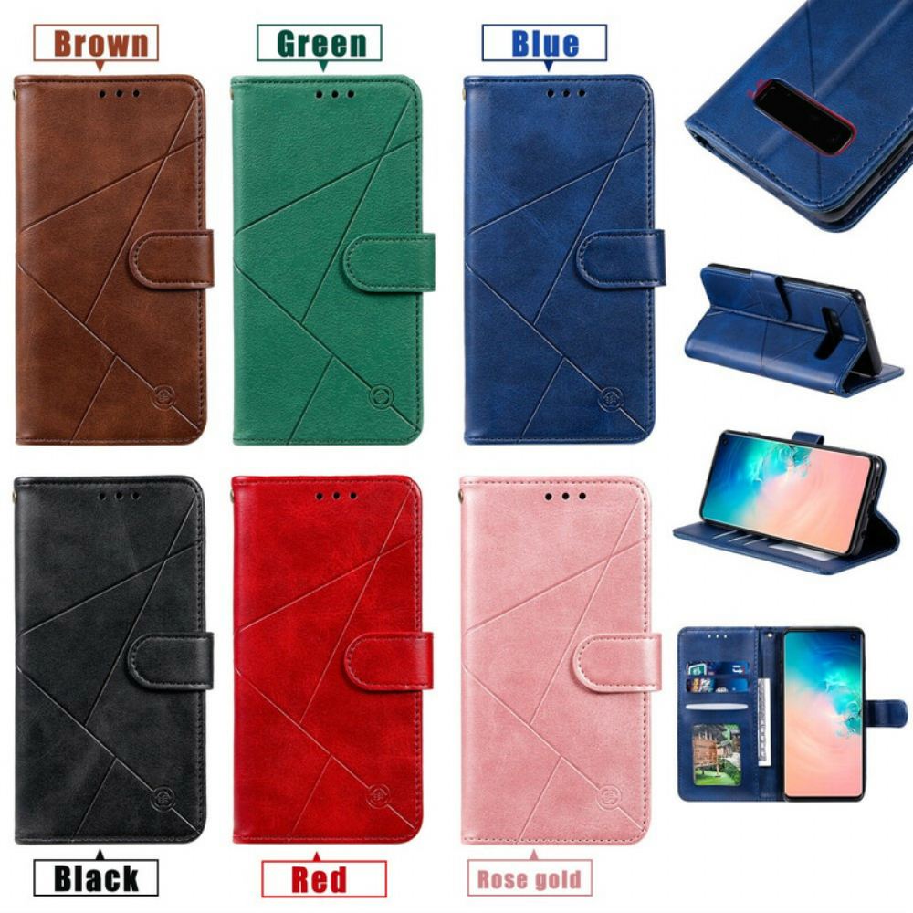 Flipové Pouzdro Na Samsung Galaxy S10e Diamanty Z Imitace Kůže