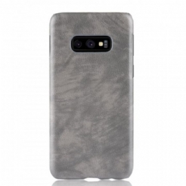 Kryt Na Samsung Galaxy S10e Kožený Efekt Litchi