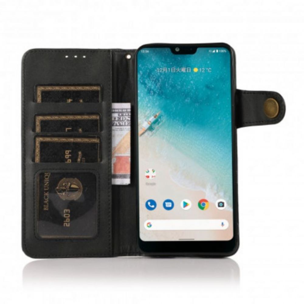 Flipové Pouzdro Na Poco M3 Pro 5G Imitace Kůže Khazneh