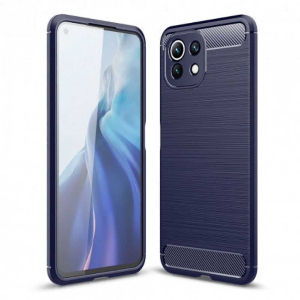 Kryt Na Poco M3 Pro 5G Kartáčované Uhlíkové Vlákno