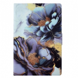 Kožený Kryt Na Samsung Galaxy Tab S11 Pivoňky