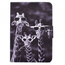 Kožený Kryt Samsung Galaxy Tab S11 Tři Žirafy