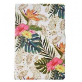 Kožený Kryt Samsung Galaxy Tab S11 Zlatý Ananas