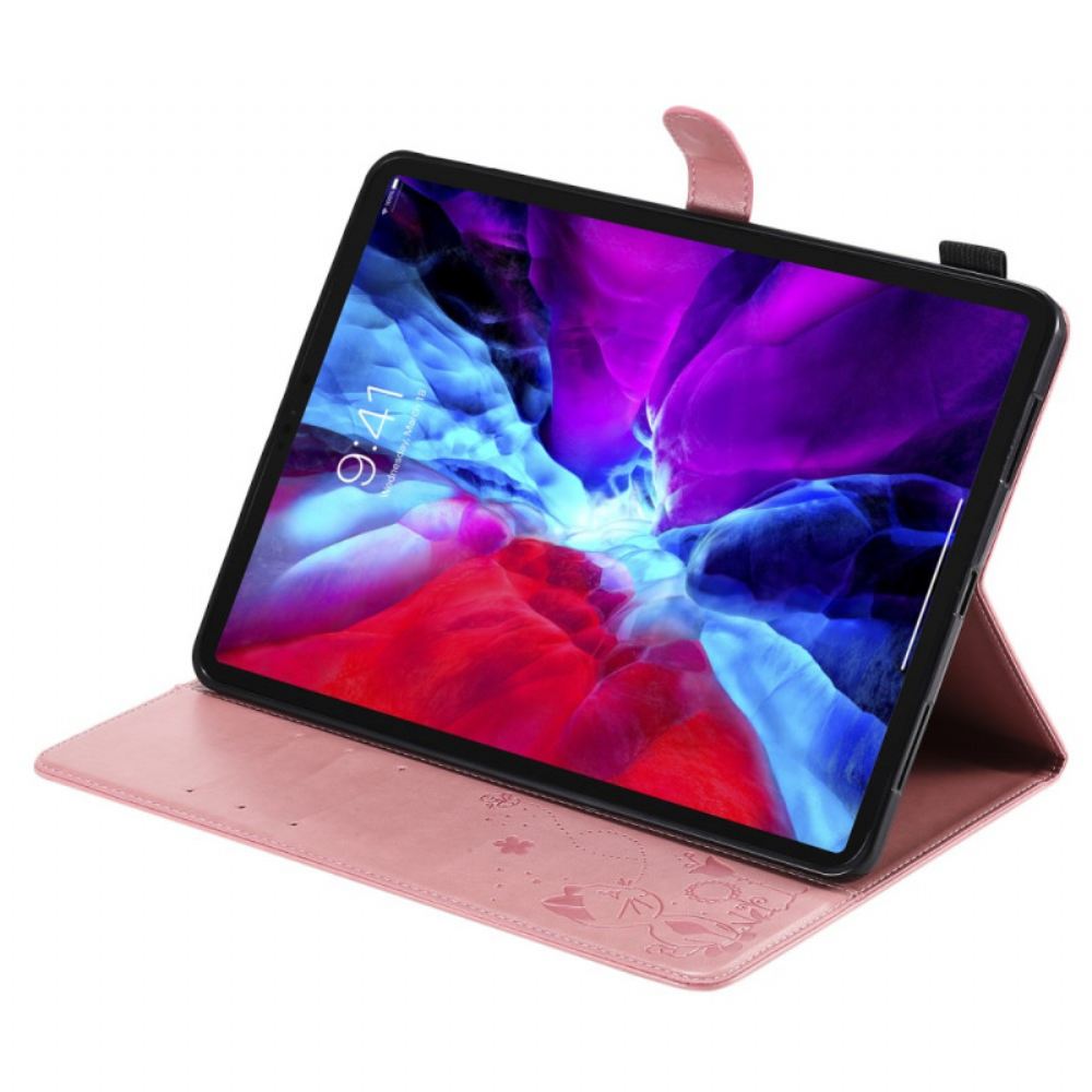 Flipové Pouzdro Na iPad Air (2022) Kočka A Včely