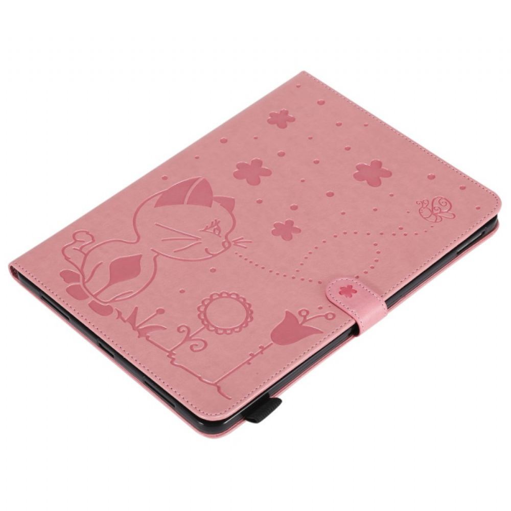 Flipové Pouzdro Na iPad Air (2022) Kočka A Včely