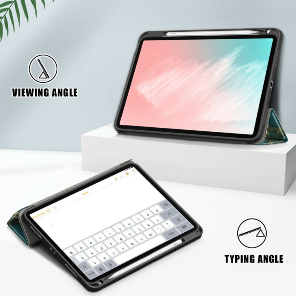 Kryty Na Mobil Na iPad Air (2022) Kvetoucí Větve S Držákem Stylusu
