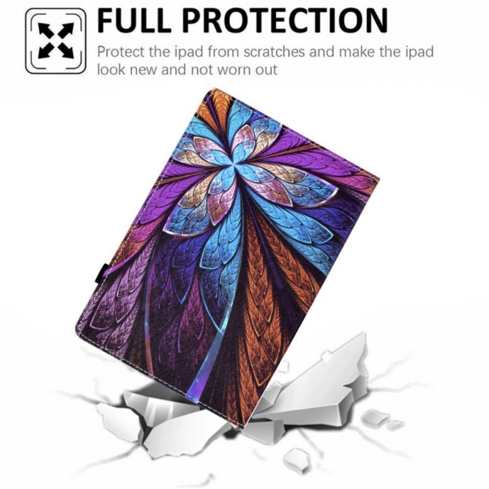 Pouzdra Na iPad Air (2022) Abstraktní Květina