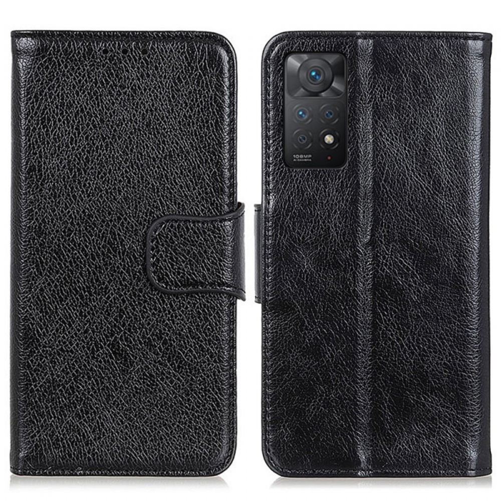 Flipové Pouzdro Na Xiaomi Redmi Note 11 Pro 4G / 5G Dělená Kůže Nappa