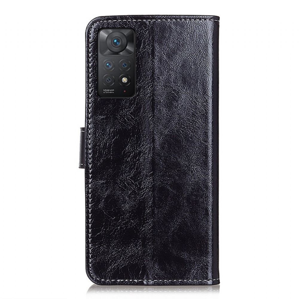 Flipové Pouzdro Na Xiaomi Redmi Note 11 Pro 4G / 5G Lesklé A Viditelné Švy