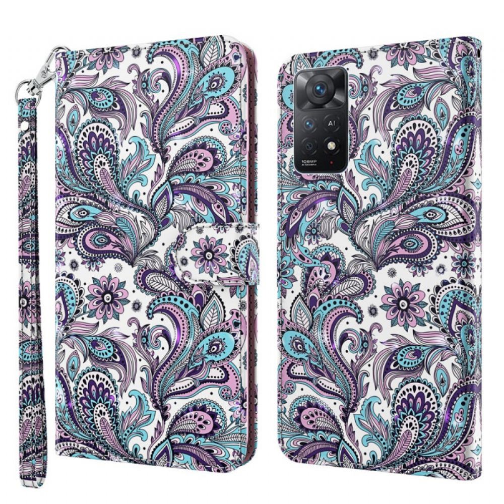 Flipové Pouzdro Na Xiaomi Redmi Note 11 Pro 4G / 5G Paisleyův Vzor