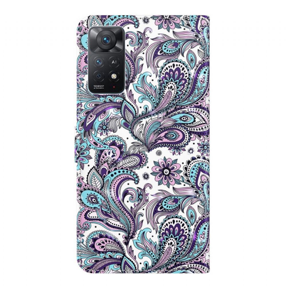 Flipové Pouzdro Na Xiaomi Redmi Note 11 Pro 4G / 5G Paisleyův Vzor