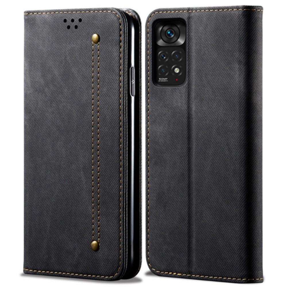 Kryty Na Mobil Na Xiaomi Redmi Note 11 Pro 4G / 5G Flipové Pouzdro Džínovina