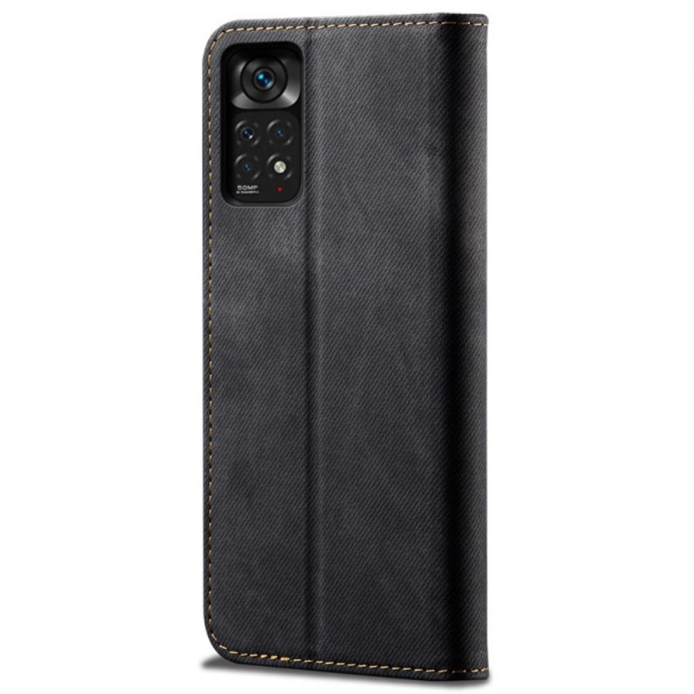 Kryty Na Mobil Na Xiaomi Redmi Note 11 Pro 4G / 5G Flipové Pouzdro Džínovina
