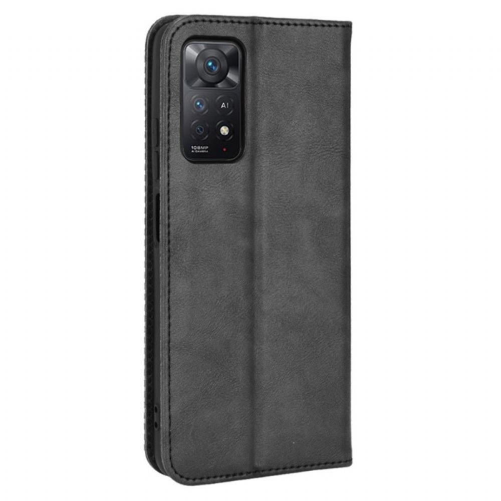 Kryty Na Mobil Na Xiaomi Redmi Note 11 Pro 4G / 5G Flipové Pouzdro Stylizovaný Vintage Kožený Efekt