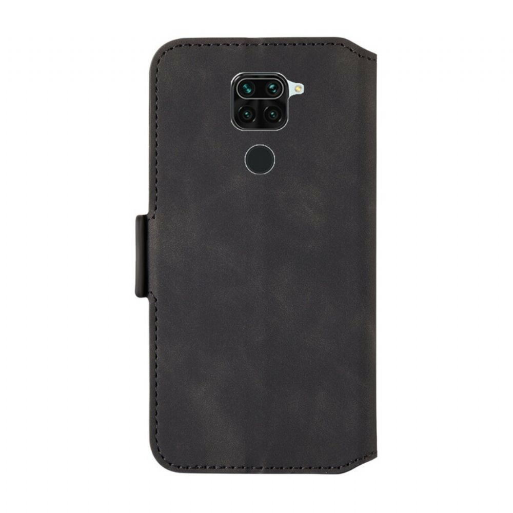 Flipové Pouzdro Na Xiaomi Redmi Note 9 Dvoubarevná Svislá Čára